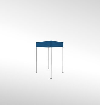A light blue folding gazebo 1.5x1.5 m.