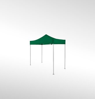 A green folding gazebo 3x1.5 m.